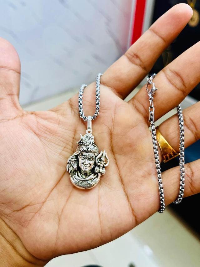 Mahadev Face Locket and Chain