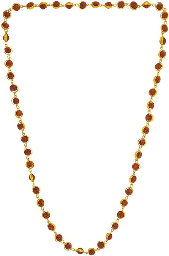 Rudraksha Capping gold Mala