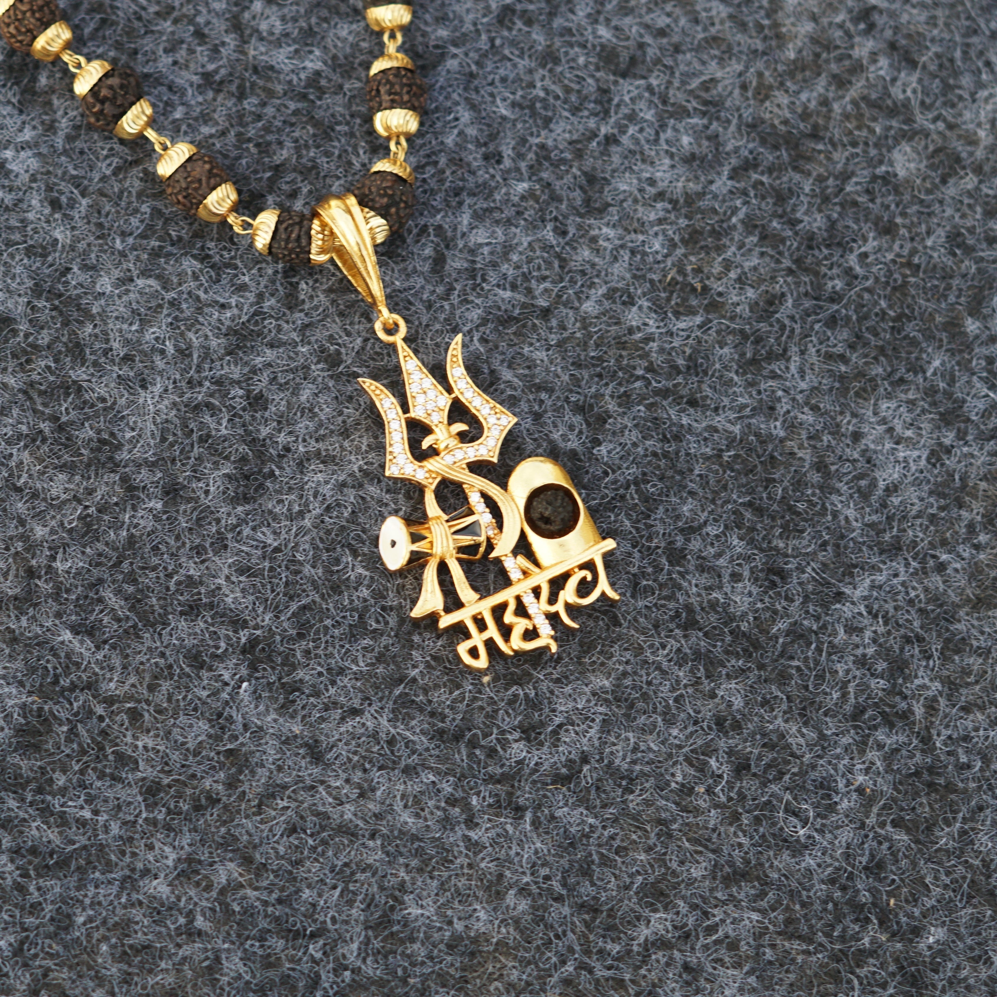 Mahadev Rudraksh Chain Pandant