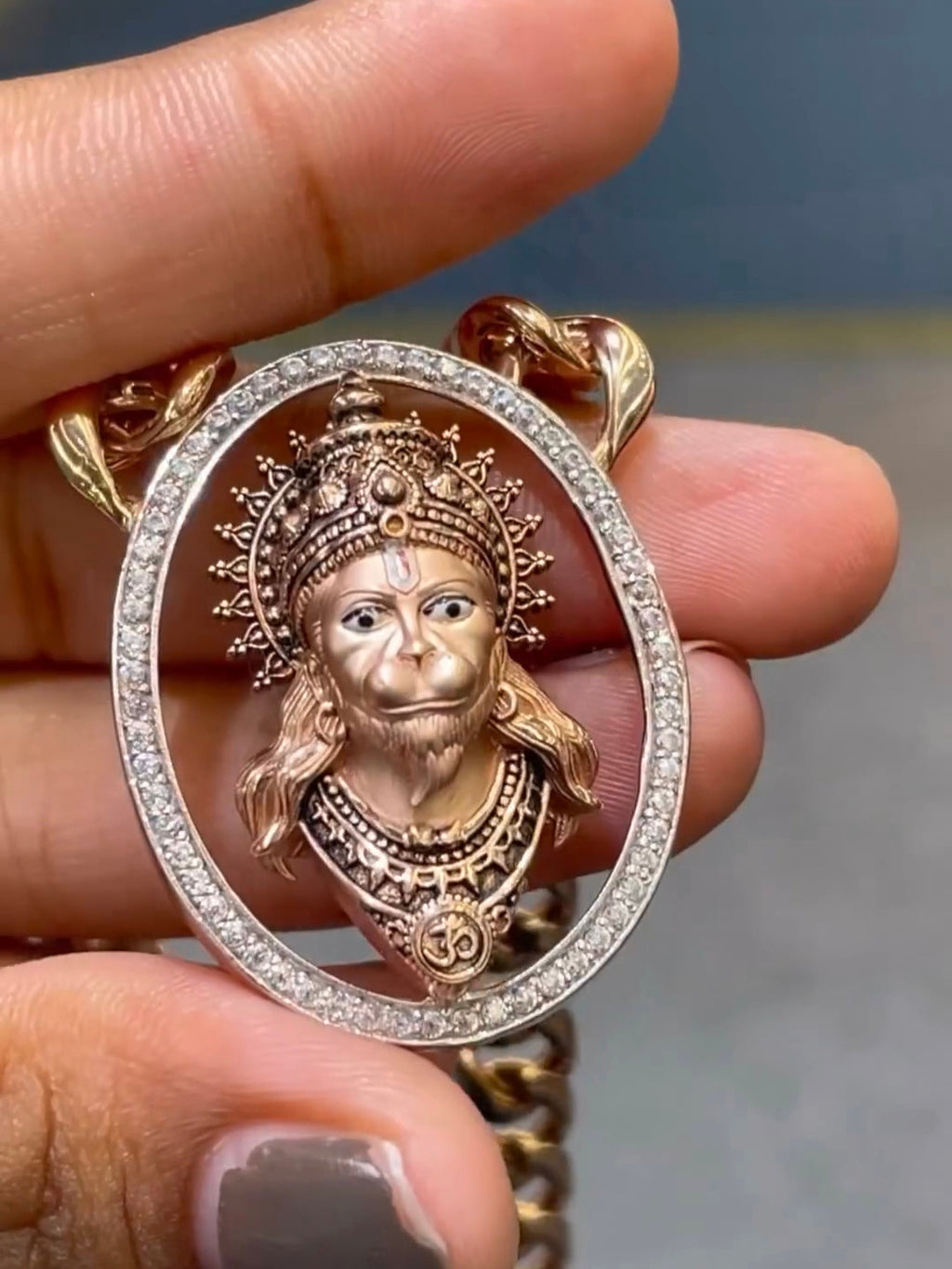 HANUMAN JI GOLD MALA