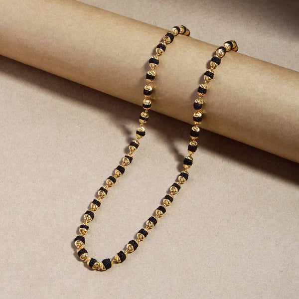 Premium Gold Plated Rudraksha Mala