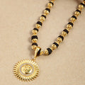 Sun Diamond Pendalt Rudraksha Mala