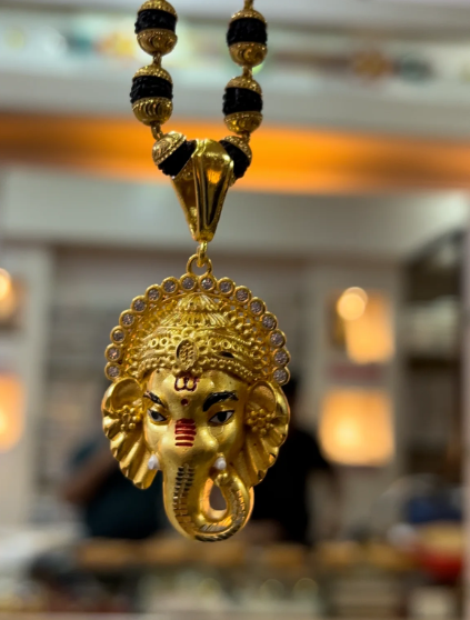 Ganesha Rudraksh Mala With Pendent