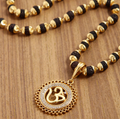 Omav Diamond Pendalt Rudraksha Mala