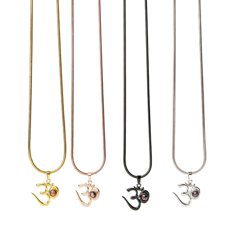 Shiva OM Pendant with Adiyogi Photo