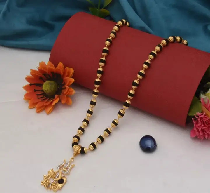 TRISHUL MAHADEV RUDRAKSH MALA